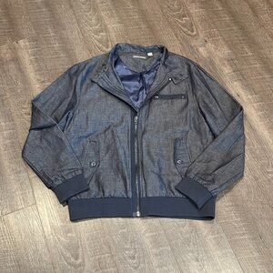 Michael Bastian Blue Bomber Jacket